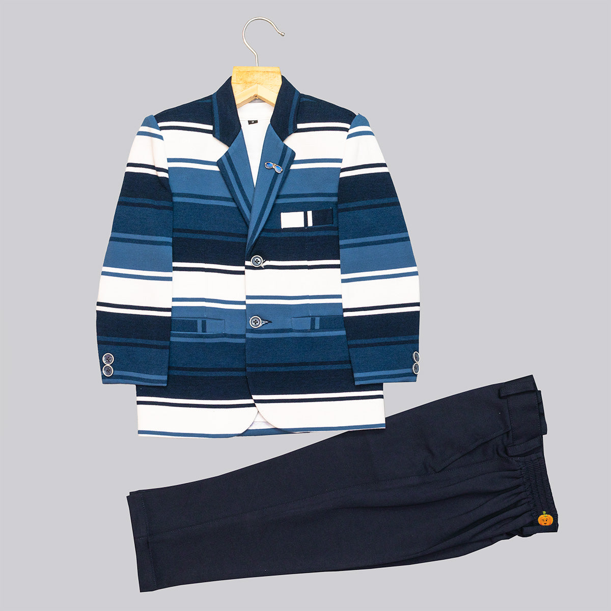 Buy Blue Striped Suits for Boys – Mumkins